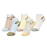 Car Design Icon Premium No Show Ankle Kids Socks (Pack of 5)