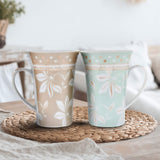 Floral Motif Ceramic Mug