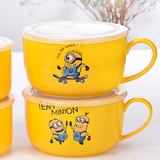 Cartoon Characters Kids Noodle Bowl with Lid