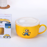 Cartoon Characters Kids Noodle Bowl with Lid