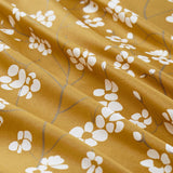 Microfiber Duvet Cover with Pillow Cases Ochre Florets
