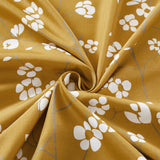 Microfiber Duvet Cover with Pillow Cases Ochre Florets