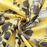 Microfiber Duvet Cover with Pillow Cases Yellow Orchid Blossom