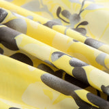 Microfiber Duvet Cover with Pillow Cases Yellow Orchid Blossom