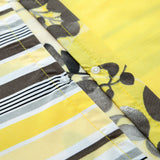 Microfiber Duvet Cover with Pillow Cases Yellow Orchid Blossom