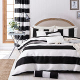 4-Pcs Monochrome Microfiber Duvet Cover Set