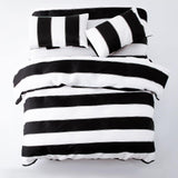 4-Pcs Monochrome Microfiber Duvet Cover Set