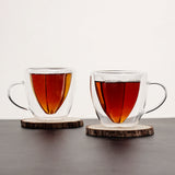 Bistro Classic Flower Shape Double Wall Mug