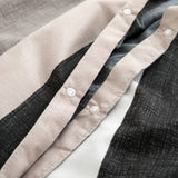 Microfiber Duvet Cover with Pillow Cases Stripe Design