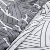 Microfiber Duvet Cover with Pillow Cases Grey Boughs Design